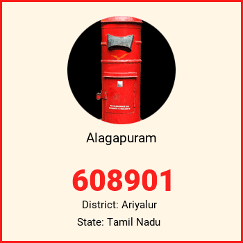 Alagapuram pin code, district Ariyalur in Tamil Nadu