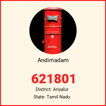 Andimadam pin code, district Ariyalur in Tamil Nadu