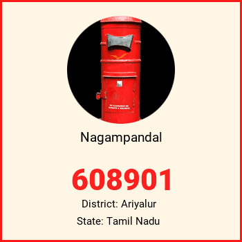 Nagampandal pin code, district Ariyalur in Tamil Nadu