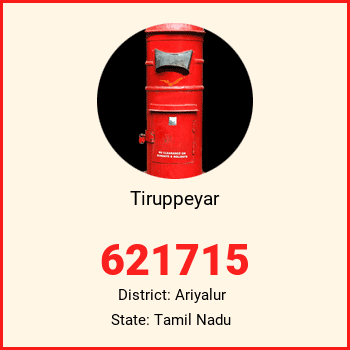 Tiruppeyar pin code, district Ariyalur in Tamil Nadu