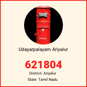 Udayarpalayam Ariyalur pin code, district Ariyalur in Tamil Nadu