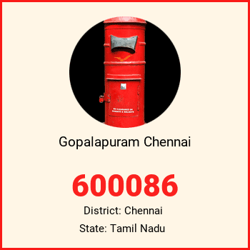 Gopalapuram Chennai pin code, district Chennai in Tamil Nadu
