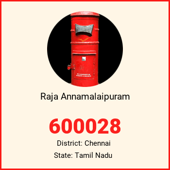 Raja Annamalaipuram pin code, district Chennai in Tamil Nadu