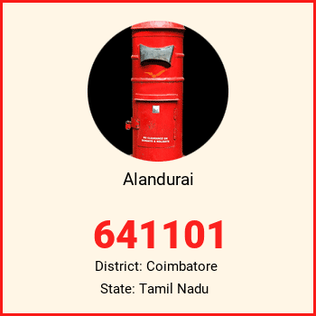 Alandurai pin code, district Coimbatore in Tamil Nadu