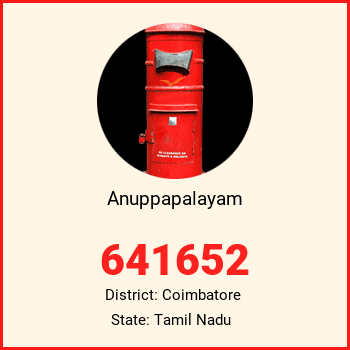 Anuppapalayam pin code, district Coimbatore in Tamil Nadu