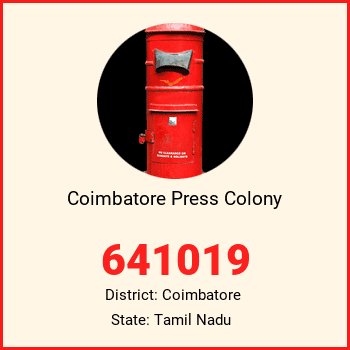 Coimbatore Press Colony pin code, district Coimbatore in Tamil Nadu