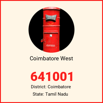 Coimbatore West pin code, district Coimbatore in Tamil Nadu