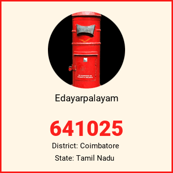 Edayarpalayam pin code, district Coimbatore in Tamil Nadu