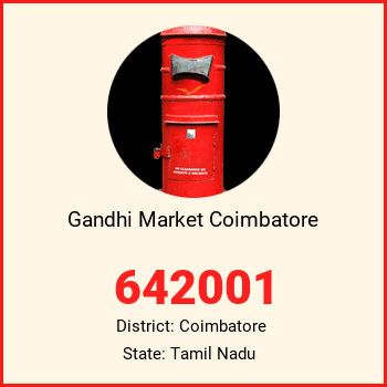 Gandhi Market Coimbatore pin code, district Coimbatore in Tamil Nadu