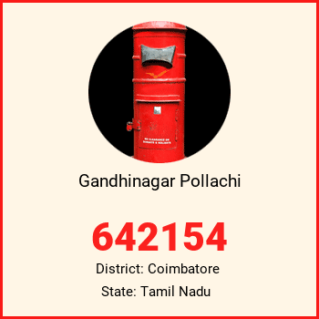 Gandhinagar Pollachi pin code, district Coimbatore in Tamil Nadu