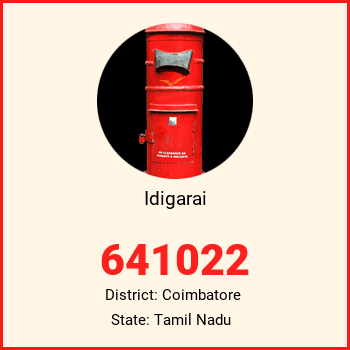 Idigarai pin code, district Coimbatore in Tamil Nadu