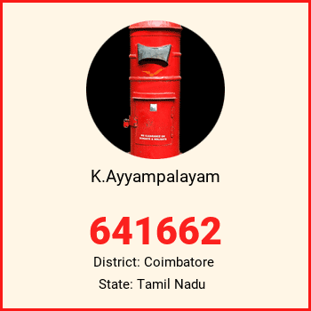 K.Ayyampalayam pin code, district Coimbatore in Tamil Nadu