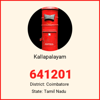 Kallapalayam pin code, district Coimbatore in Tamil Nadu
