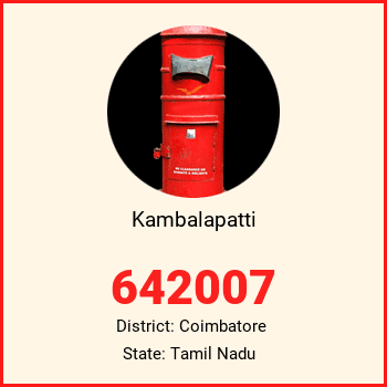 Kambalapatti pin code, district Coimbatore in Tamil Nadu
