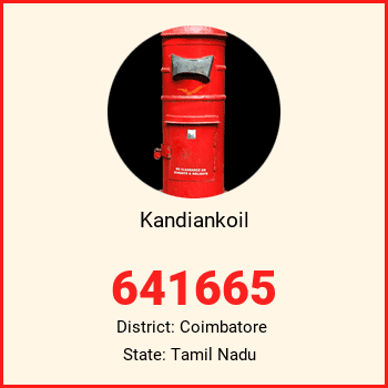 Kandiankoil pin code, district Coimbatore in Tamil Nadu