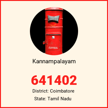 Kannampalayam pin code, district Coimbatore in Tamil Nadu