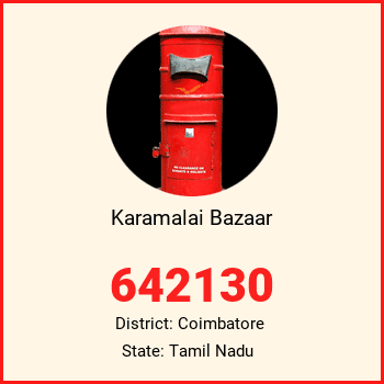 Karamalai Bazaar pin code, district Coimbatore in Tamil Nadu