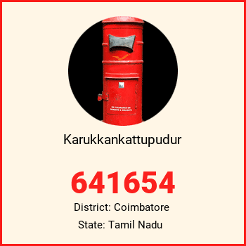 Karukkankattupudur pin code, district Coimbatore in Tamil Nadu