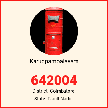 Karuppampalayam pin code, district Coimbatore in Tamil Nadu