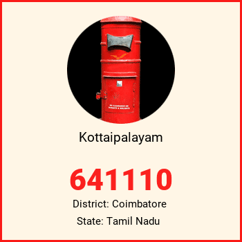 Kottaipalayam pin code, district Coimbatore in Tamil Nadu