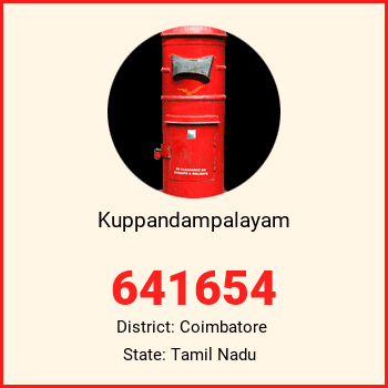 Kuppandampalayam pin code, district Coimbatore in Tamil Nadu