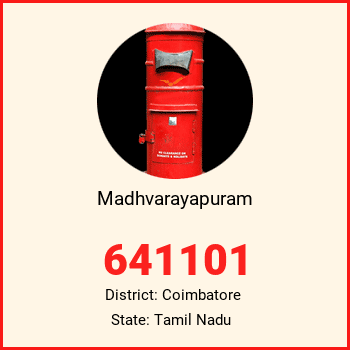 Madhvarayapuram pin code, district Coimbatore in Tamil Nadu