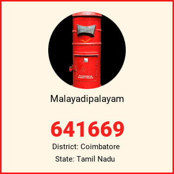 Malayadipalayam pin code, district Coimbatore in Tamil Nadu
