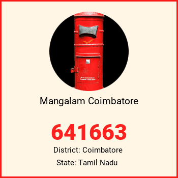 Mangalam Coimbatore pin code, district Coimbatore in Tamil Nadu