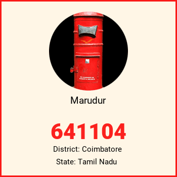 Marudur pin code, district Coimbatore in Tamil Nadu