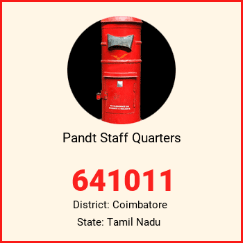 Pandt Staff Quarters pin code, district Coimbatore in Tamil Nadu