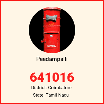 Peedampalli pin code, district Coimbatore in Tamil Nadu