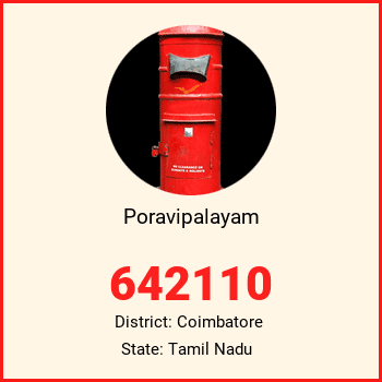 Poravipalayam pin code, district Coimbatore in Tamil Nadu