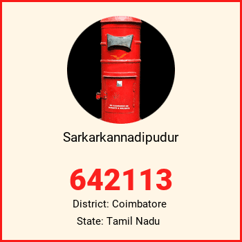 Sarkarkannadipudur pin code, district Coimbatore in Tamil Nadu