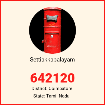 Settiakkapalayam pin code, district Coimbatore in Tamil Nadu