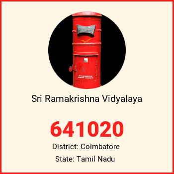 Sri Ramakrishna Vidyalaya pin code, district Coimbatore in Tamil Nadu