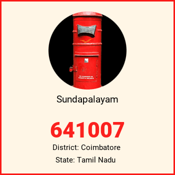 Sundapalayam pin code, district Coimbatore in Tamil Nadu