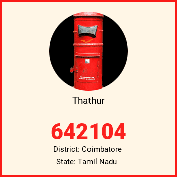 Thathur pin code, district Coimbatore in Tamil Nadu