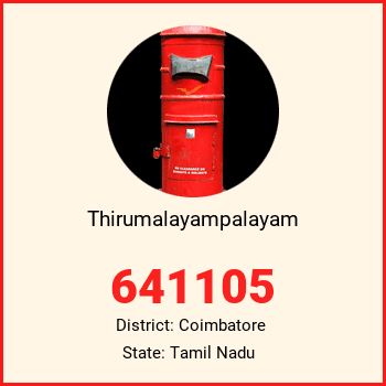 Thirumalayampalayam pin code, district Coimbatore in Tamil Nadu