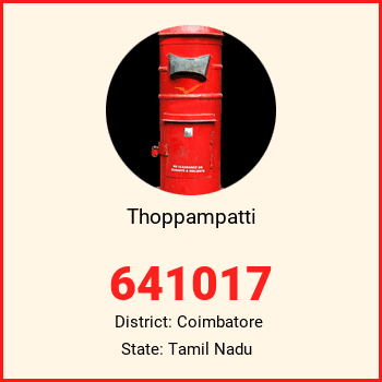 Thoppampatti pin code, district Coimbatore in Tamil Nadu