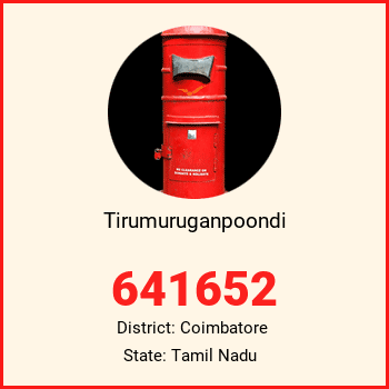 Tirumuruganpoondi pin code, district Coimbatore in Tamil Nadu