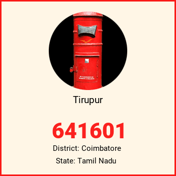 Tirupur pin code, district Coimbatore in Tamil Nadu