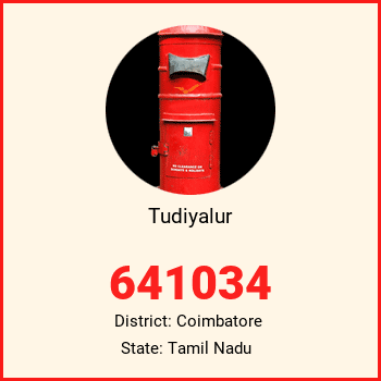 Tudiyalur pin code, district Coimbatore in Tamil Nadu