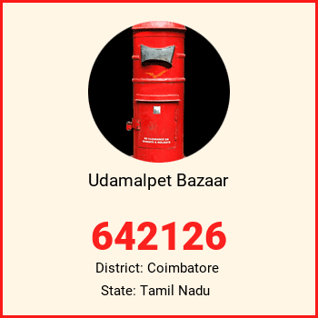 Udamalpet Bazaar pin code, district Coimbatore in Tamil Nadu