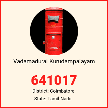 Vadamadurai Kurudampalayam pin code, district Coimbatore in Tamil Nadu