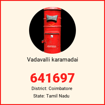 Vadavalli karamadai pin code, district Coimbatore in Tamil Nadu