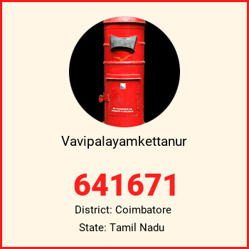 Vavipalayamkettanur pin code, district Coimbatore in Tamil Nadu