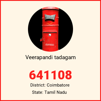 Veerapandi tadagam pin code, district Coimbatore in Tamil Nadu