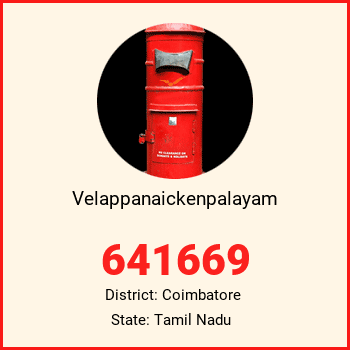 Velappanaickenpalayam pin code, district Coimbatore in Tamil Nadu