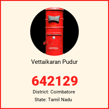 Vettaikaran Pudur pin code, district Coimbatore in Tamil Nadu