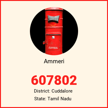 Ammeri pin code, district Cuddalore in Tamil Nadu